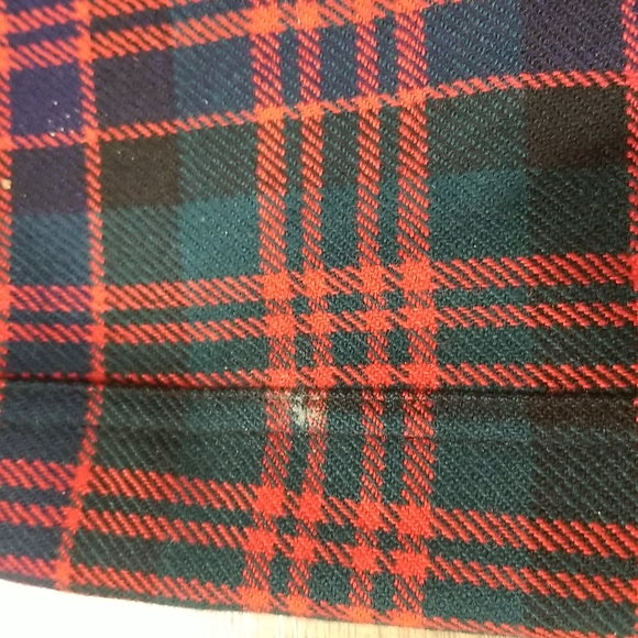 JAMES PRINGLE made in Scotland Red Wool Plaid Longer Midi Skirt - Picture 11 of 14